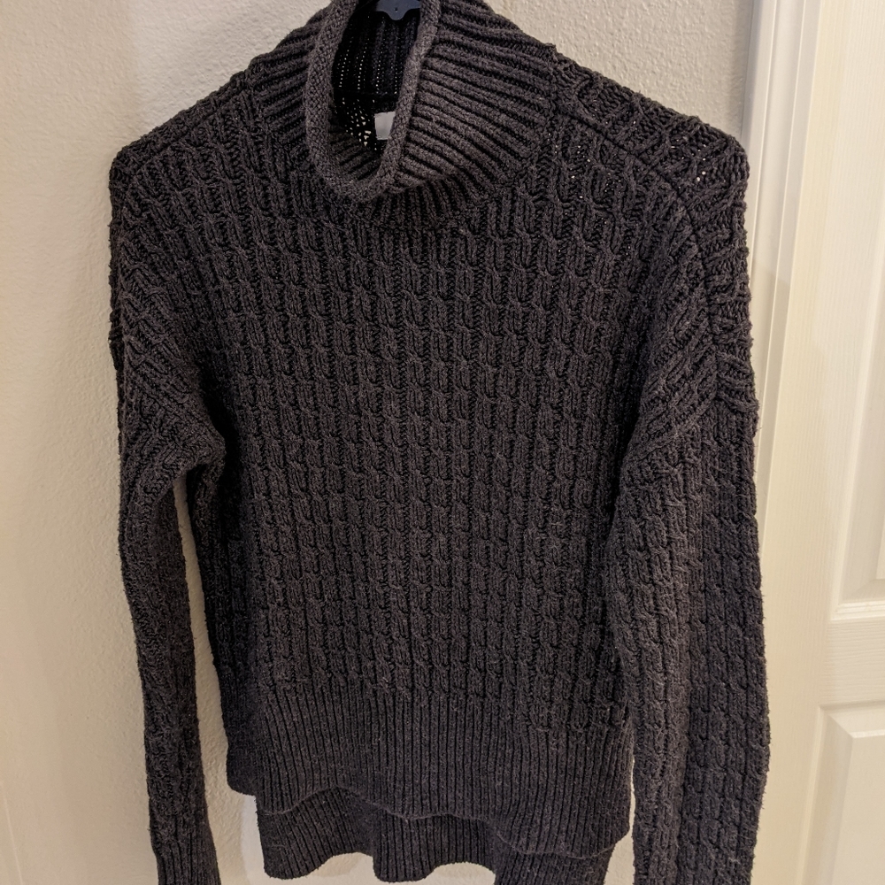 Loft mock neck knit sweater